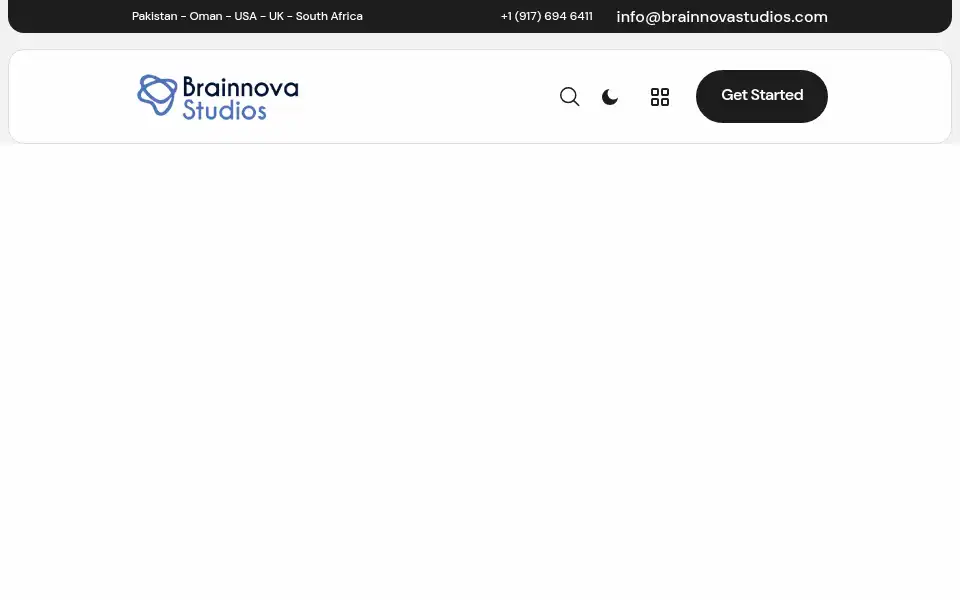 Screenshot of brainnovastudios.com