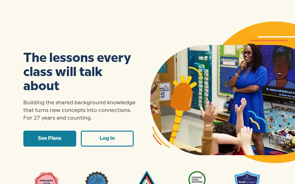 Screenshot of brainpop.com
