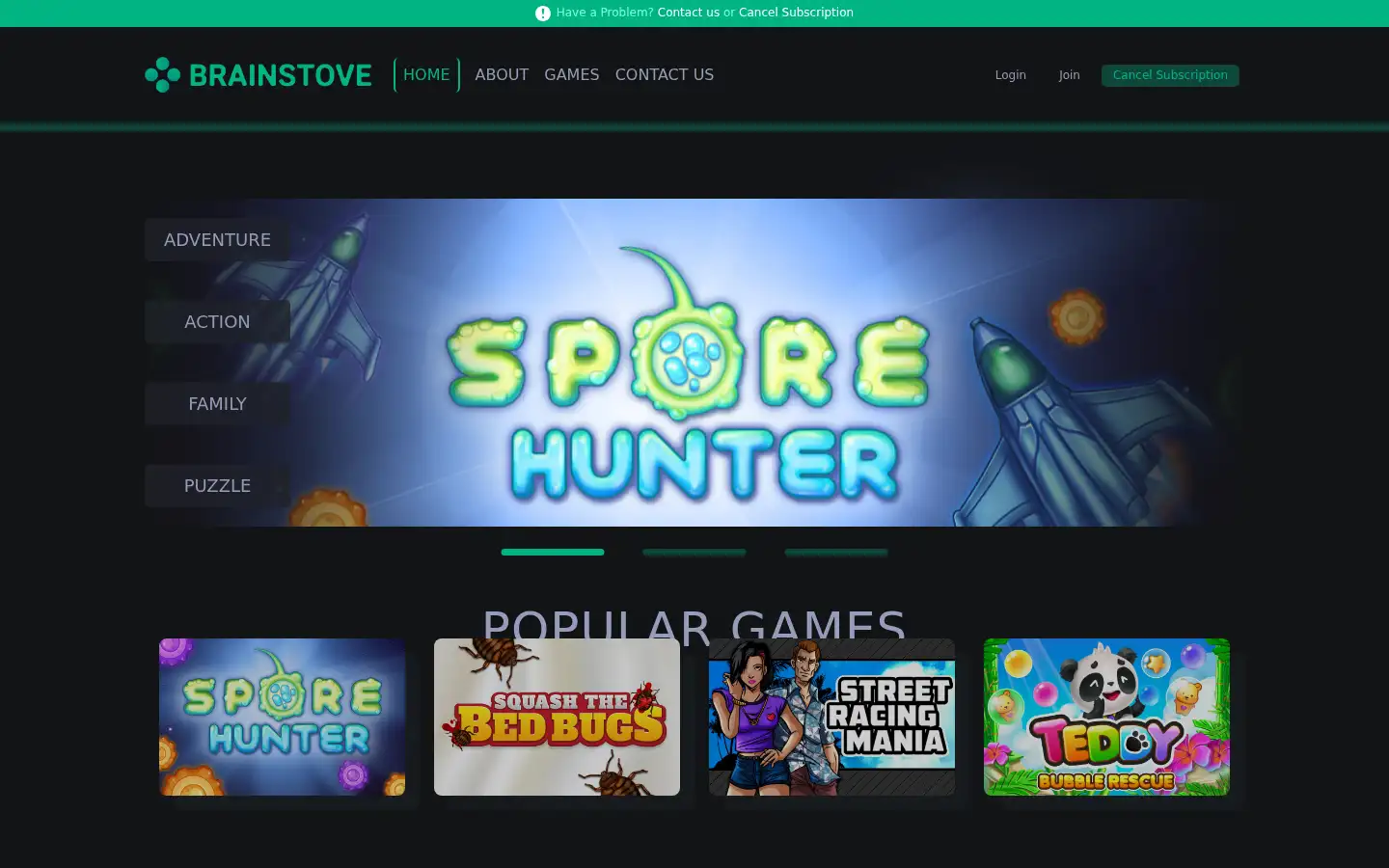 Screenshot of brainstove.com