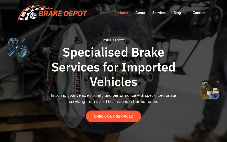 Screenshot of brakedepot.co.uk