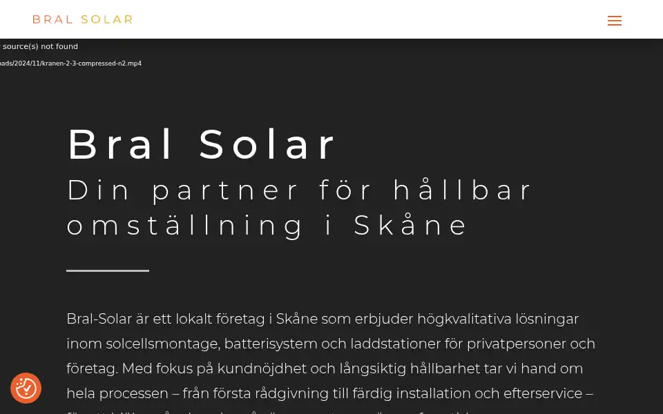 Screenshot of bral-solar.se