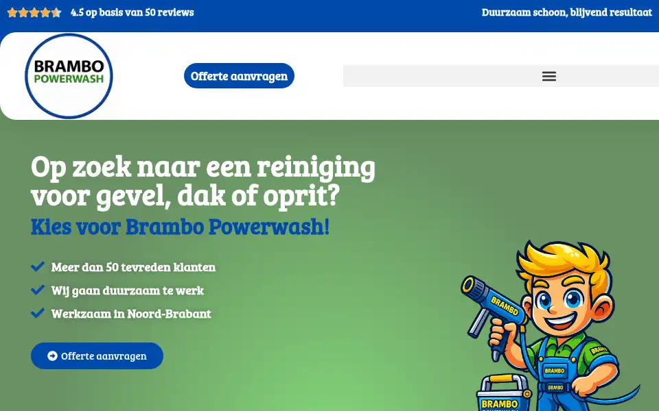 Screenshot of brambopowerwash.nl