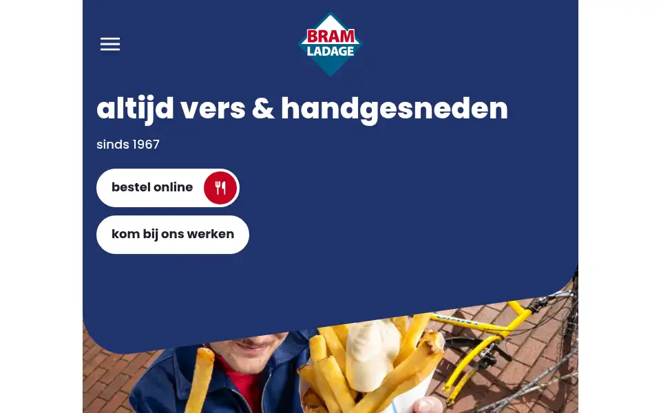 Screenshot of bramladage.nl