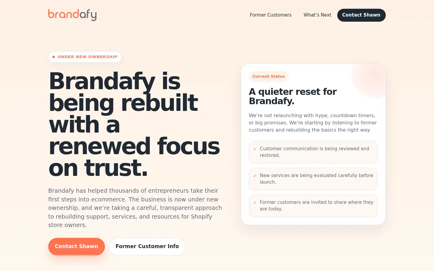 Screenshot of brandafy.com