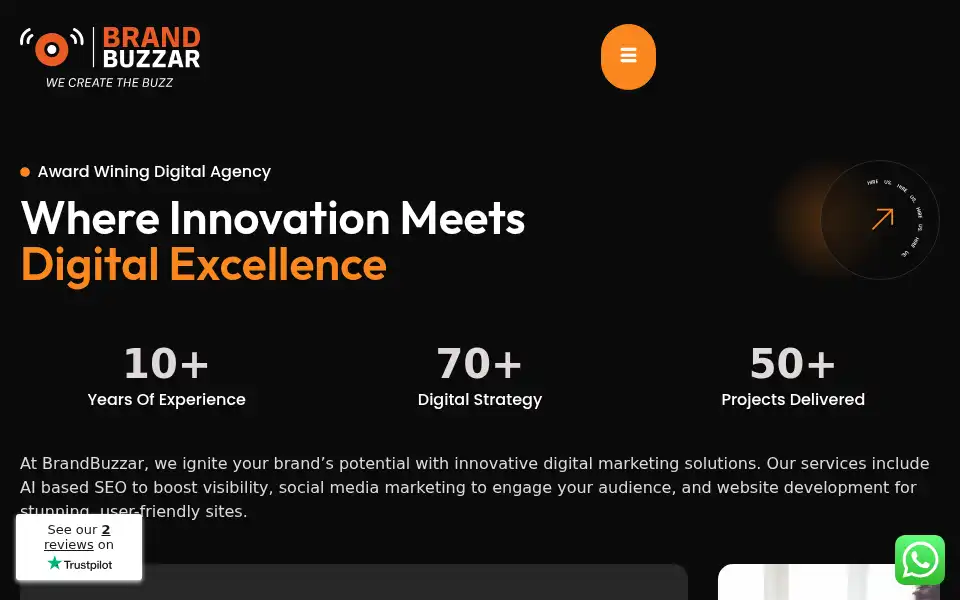 Screenshot of brandbuzzar.com