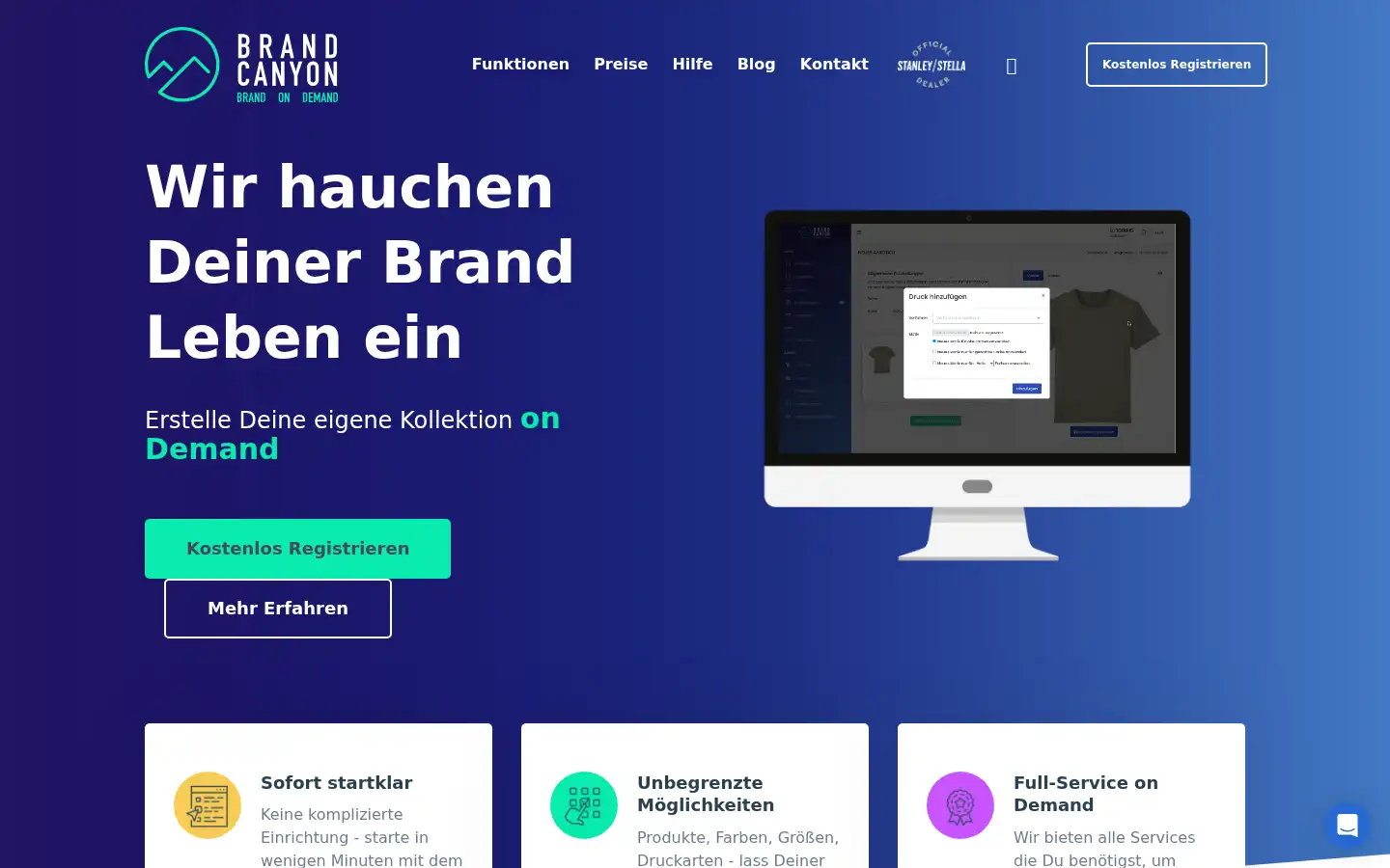 Screenshot of brandcanyon.de