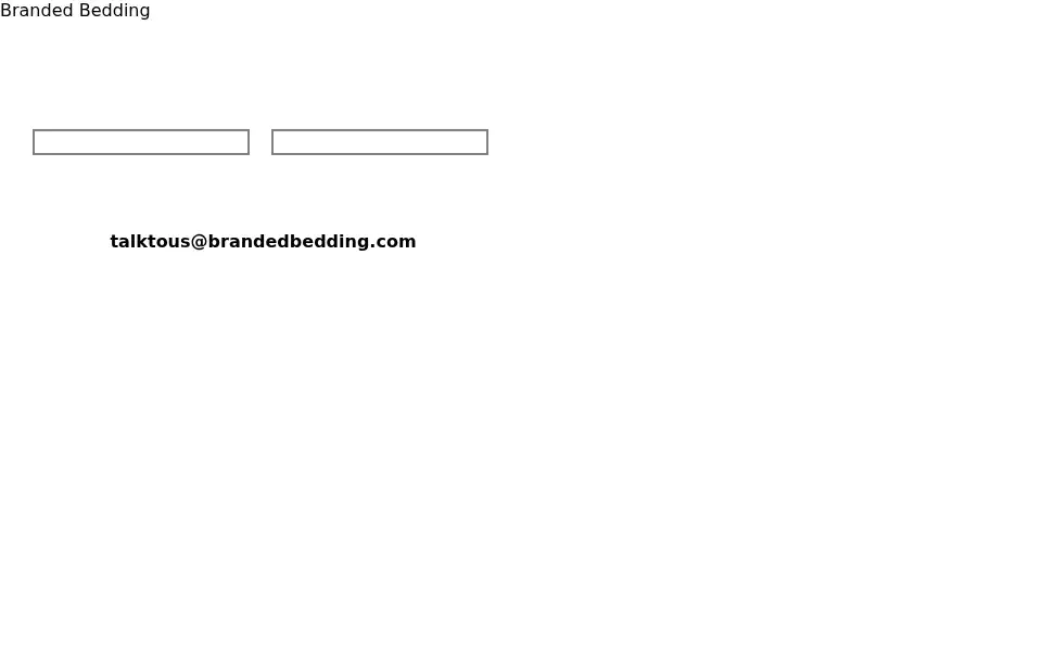 Screenshot of brandedbedding.com