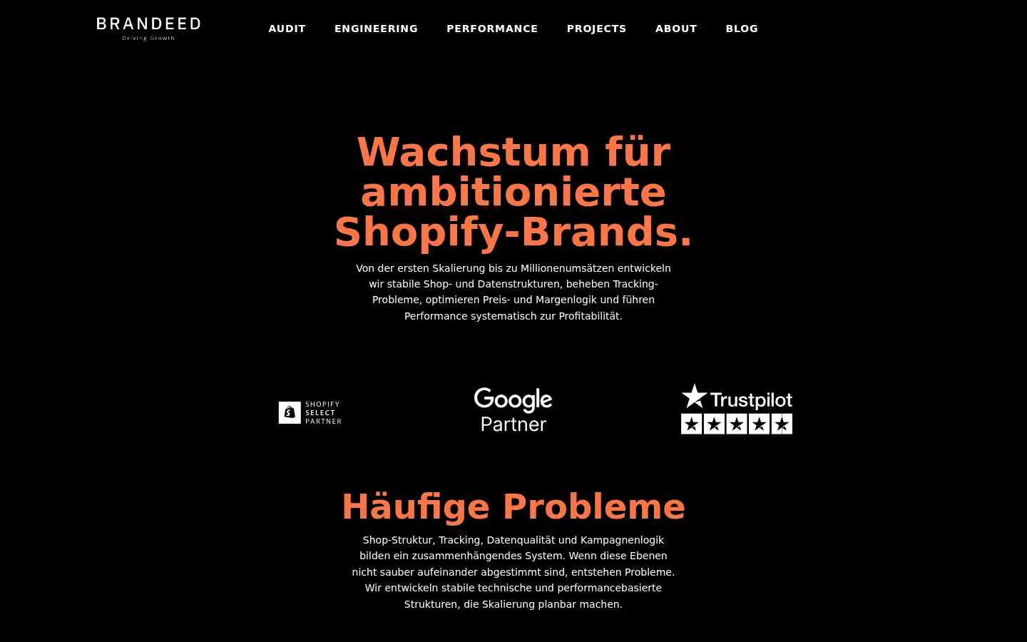 Screenshot of brandeed.de