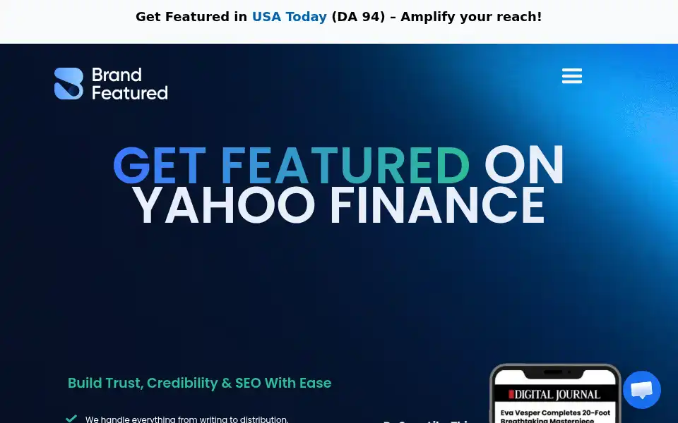 Screenshot of brandfeatured.com