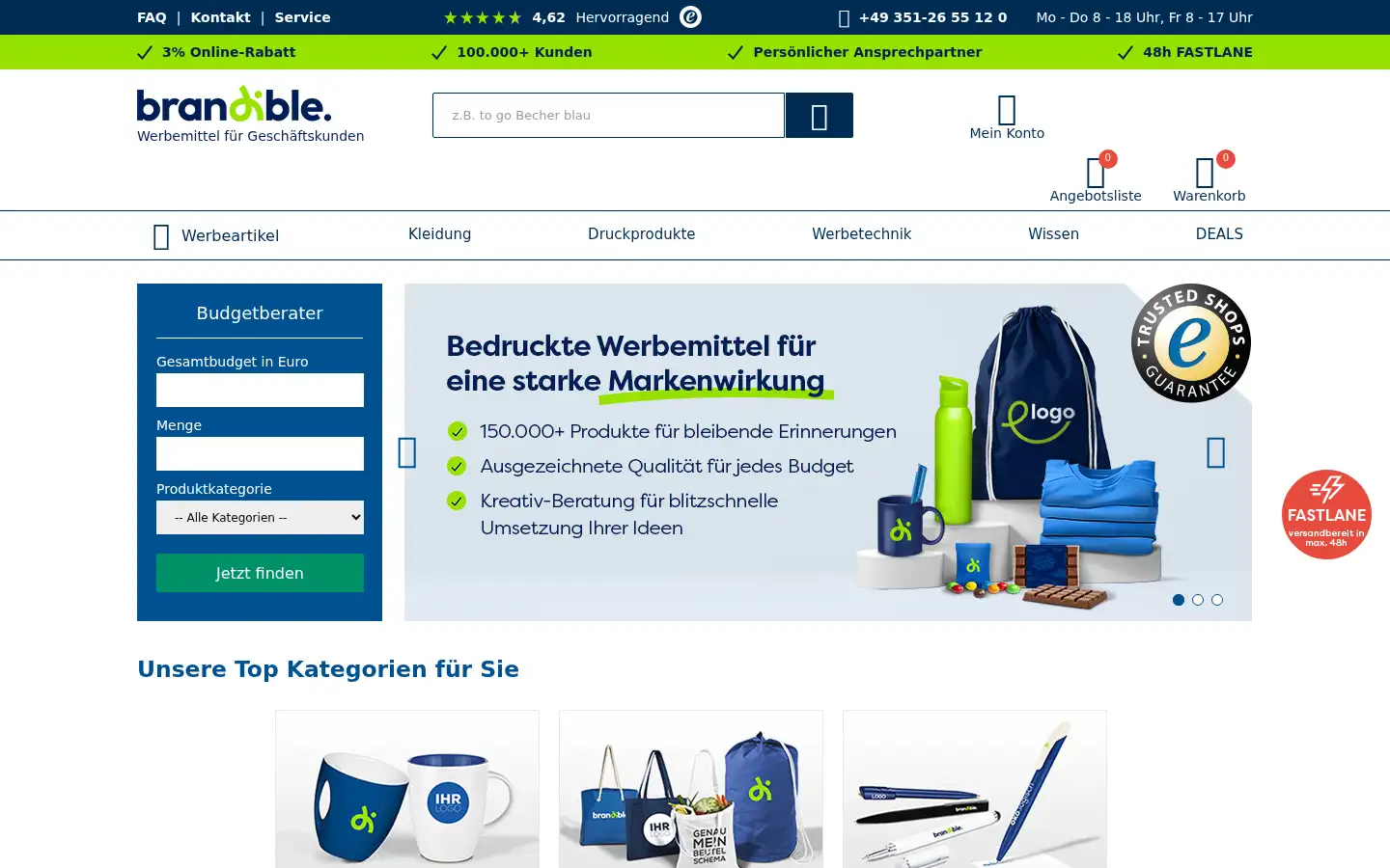 Screenshot of brandible.de