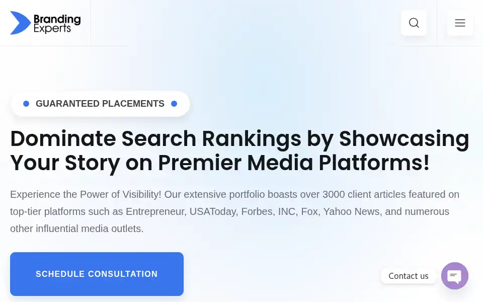 Screenshot of brandingexperts.com