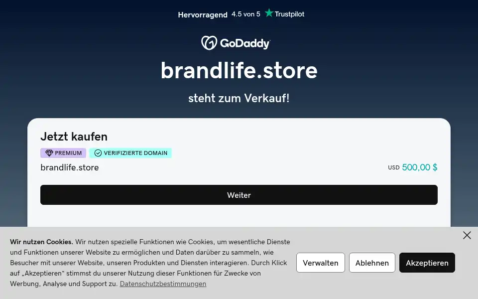 Screenshot of brandlife.store