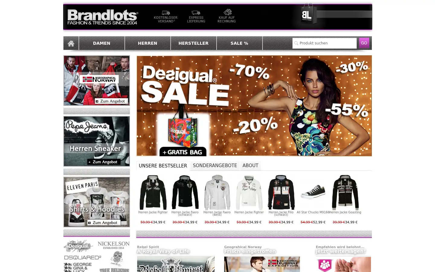 Screenshot of brandlots.de