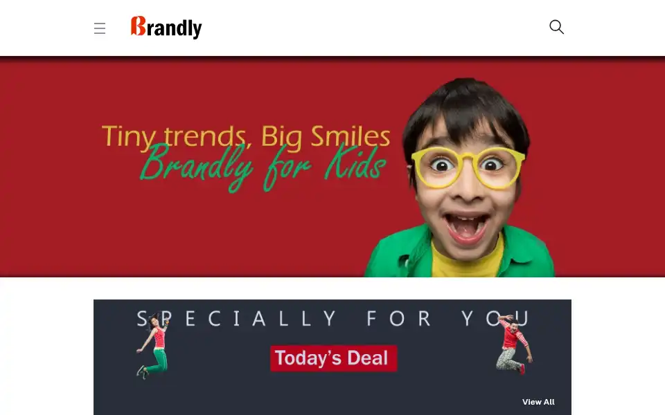 Screenshot of brandly.pk