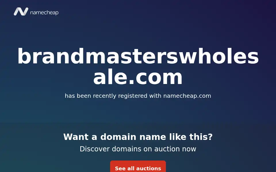Screenshot of brandmasterswholesale.com
