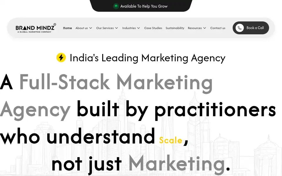 Screenshot of brandmindz.com