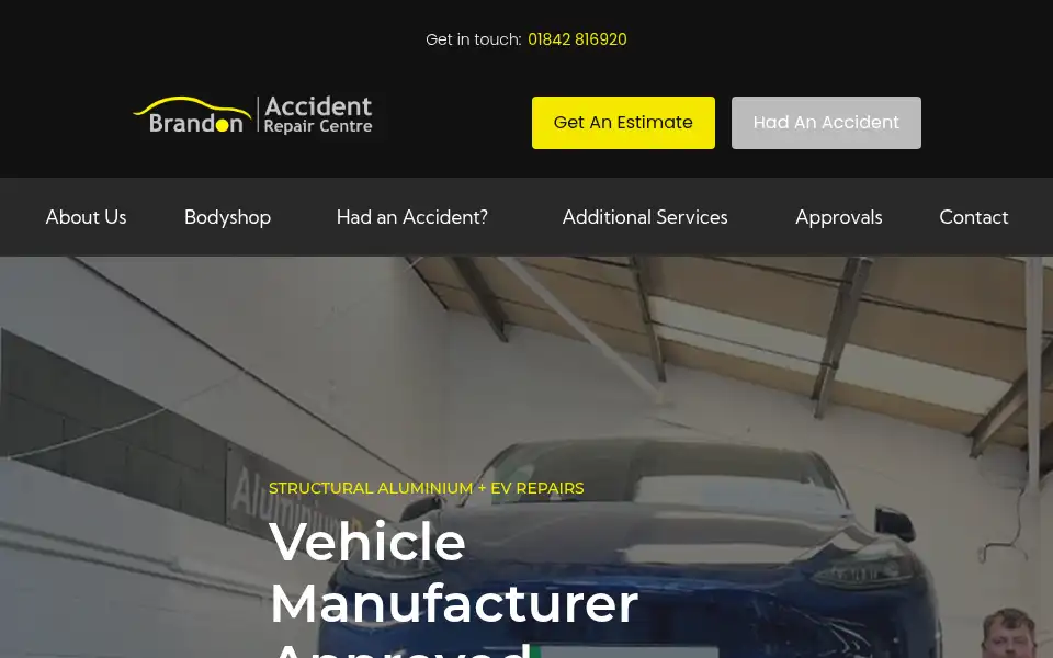 Screenshot of brandonbodycentre.co.uk