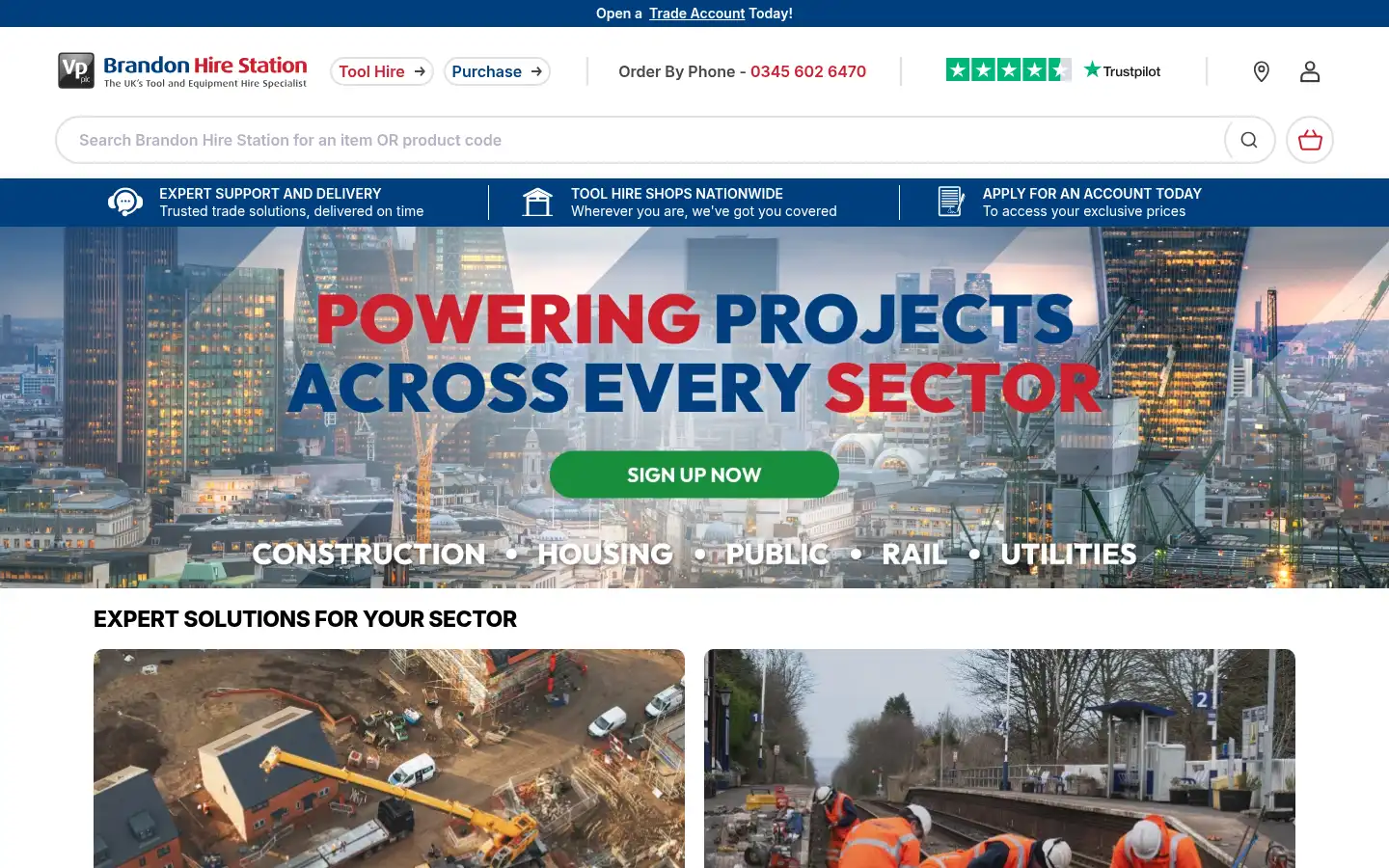 Screenshot of brandonhirestation.com