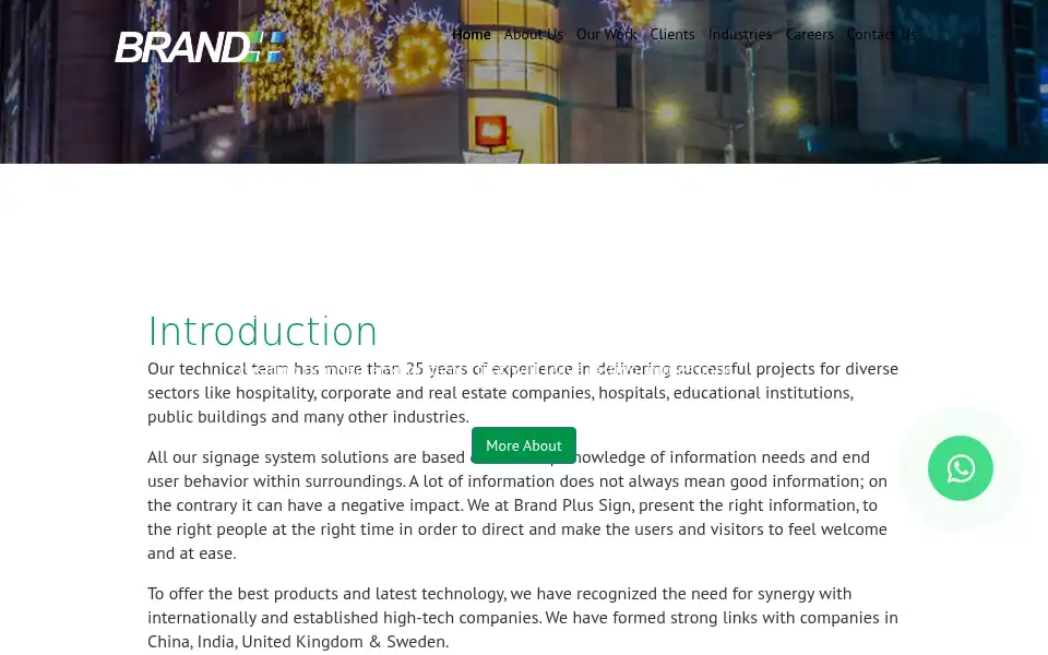 Screenshot of brandplussign.com