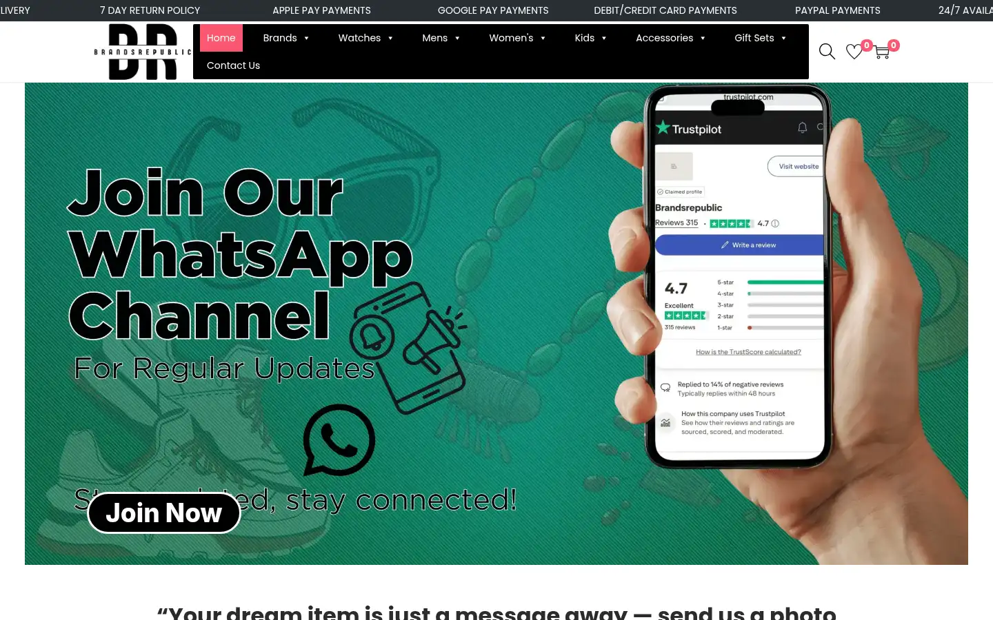 Screenshot of brandrepublic.uk