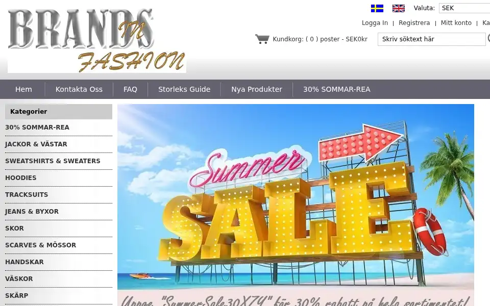 Screenshot of brands-in-fashion.se