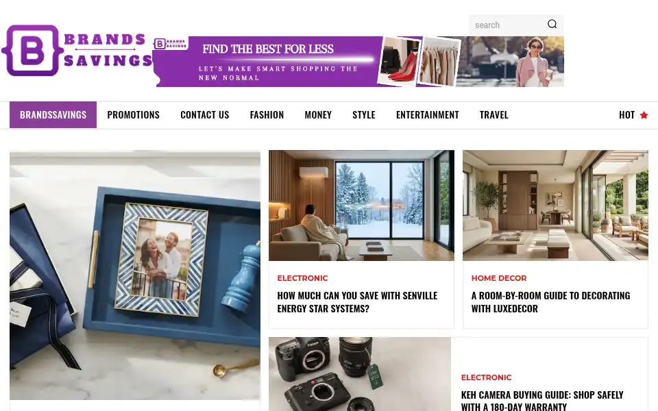 Screenshot of brandssavings.com