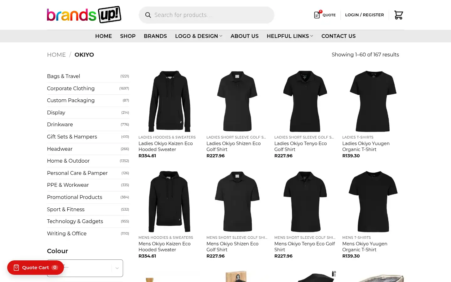 Screenshot of brandsup.co.za