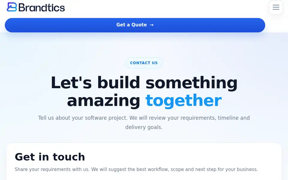 Screenshot of brandtics.com