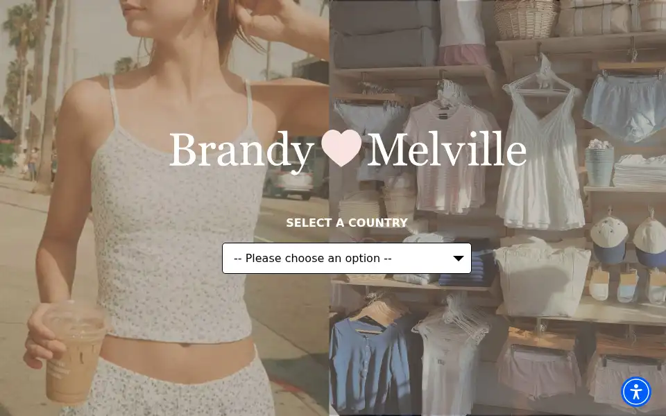 Screenshot of brandymelville.com