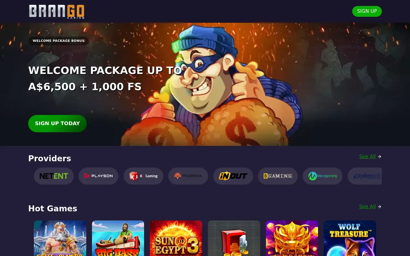 Screenshot of brango.live