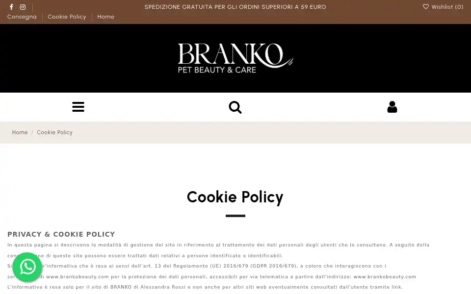 Screenshot of brankobeauty.com
