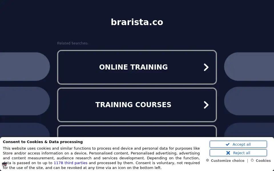 Screenshot of brarista.co