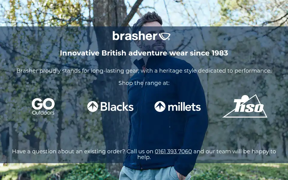 Screenshot of brasher.co.uk