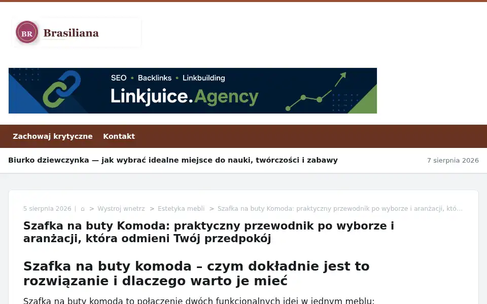 Screenshot of brasiliana.pl