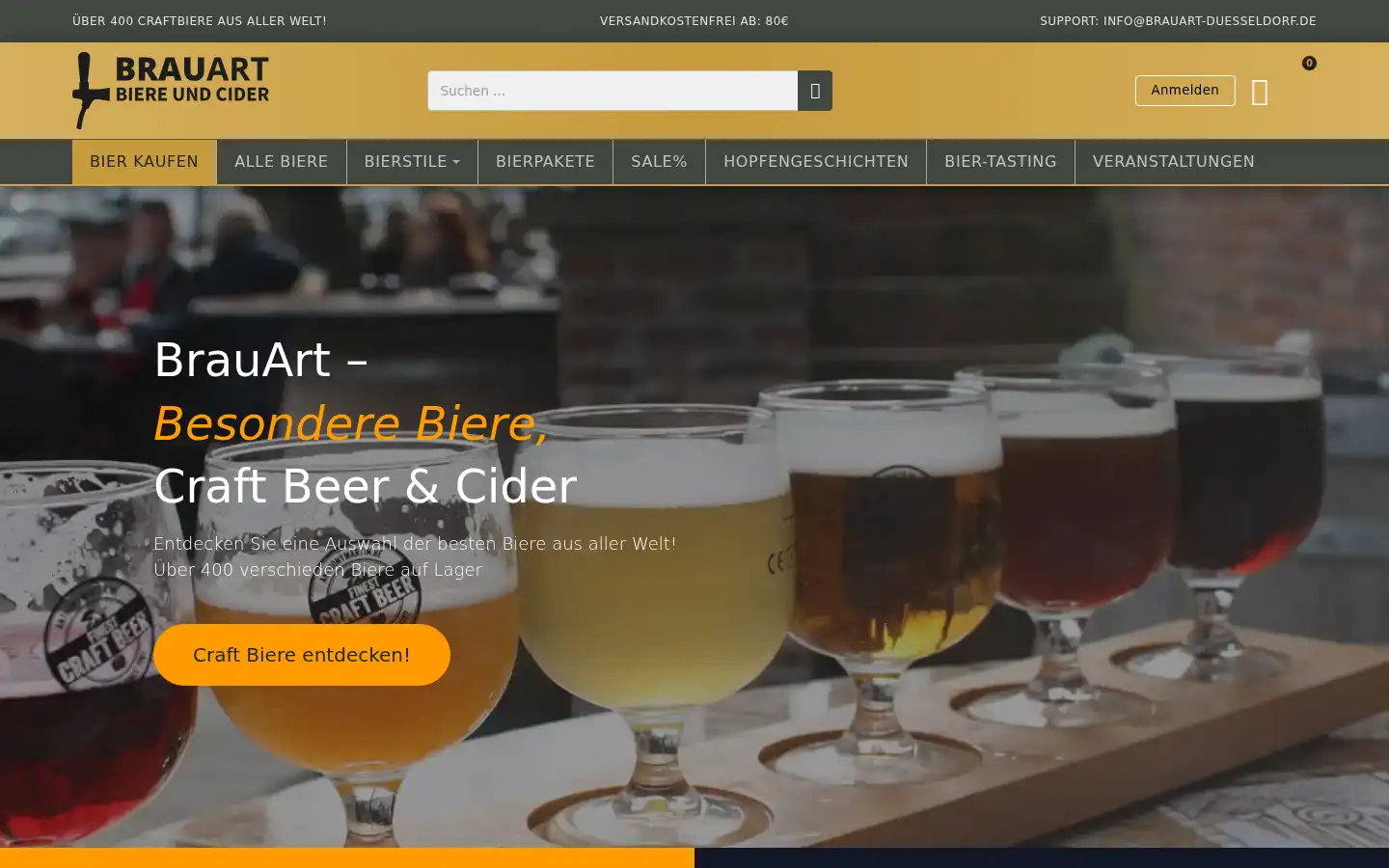 Screenshot of brauart-duesseldorf.de