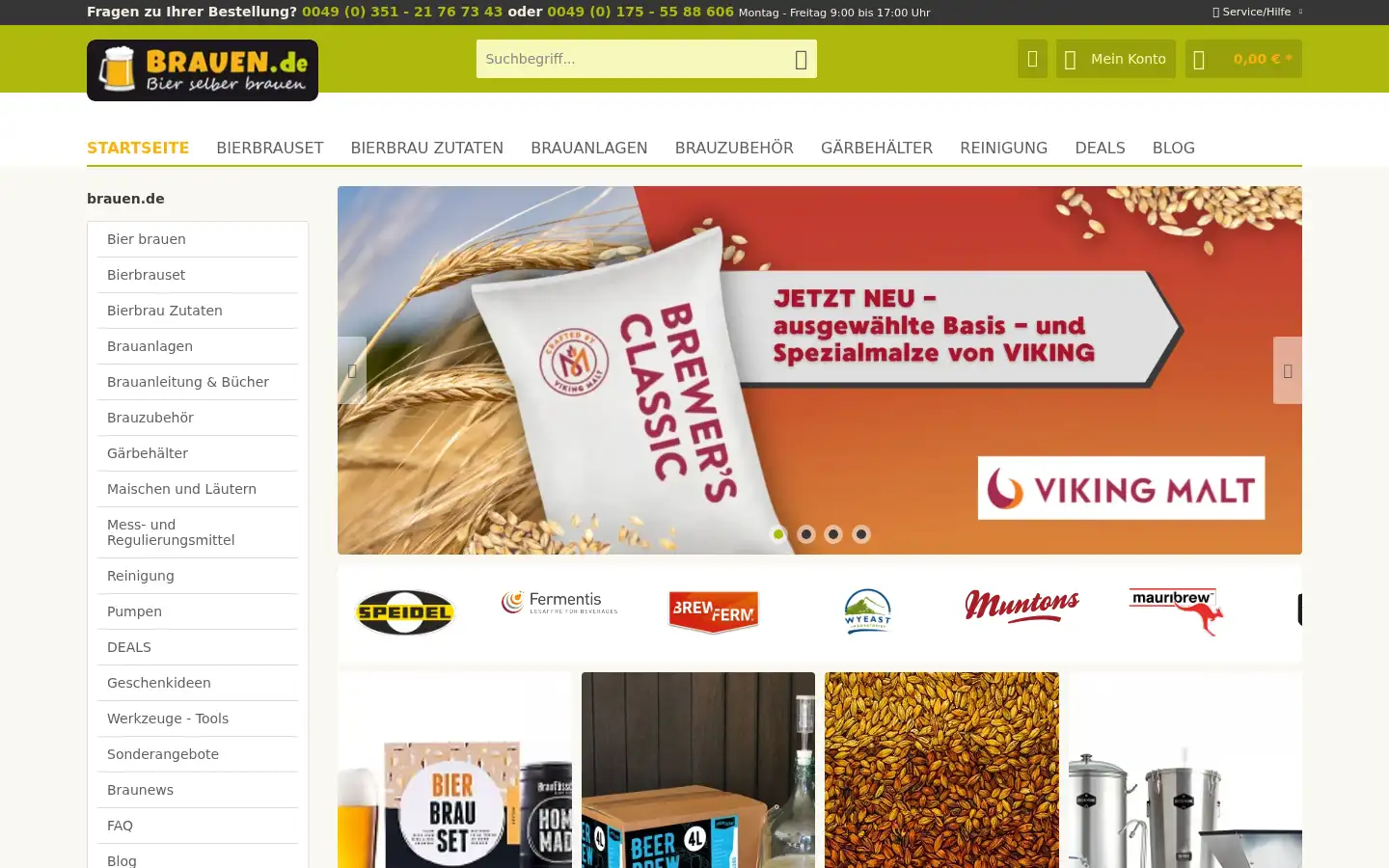 Screenshot of brauen.de