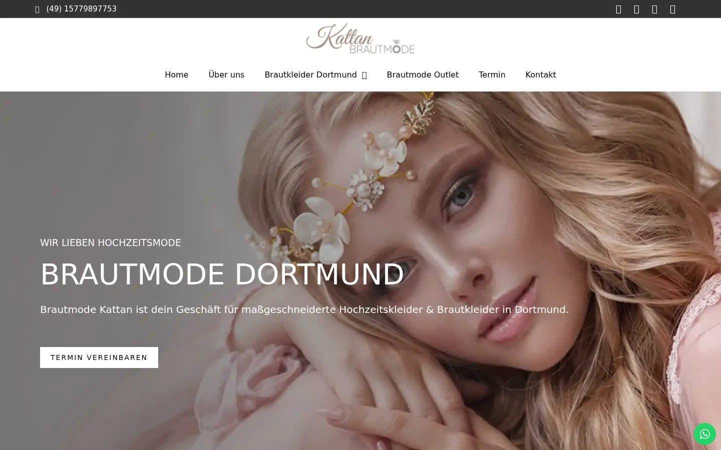 Screenshot of brautmode-kattan.com