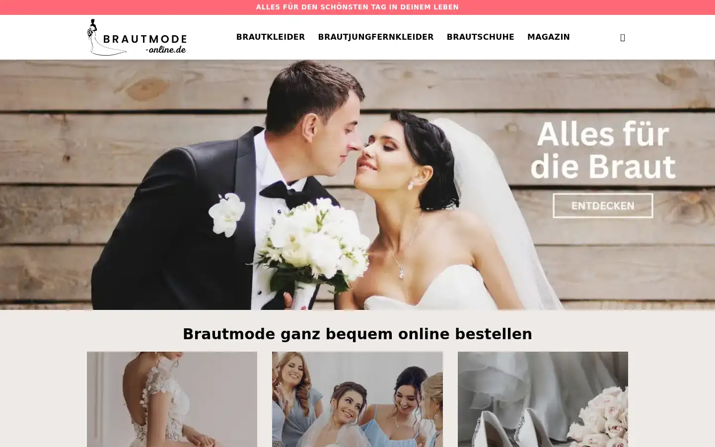 Screenshot of brautmode-online.de