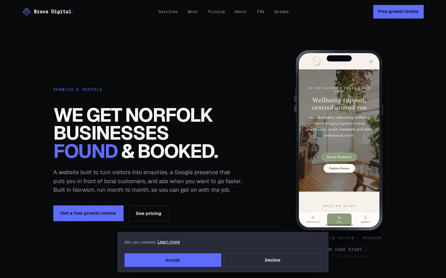 Screenshot of bravadigital.co.uk