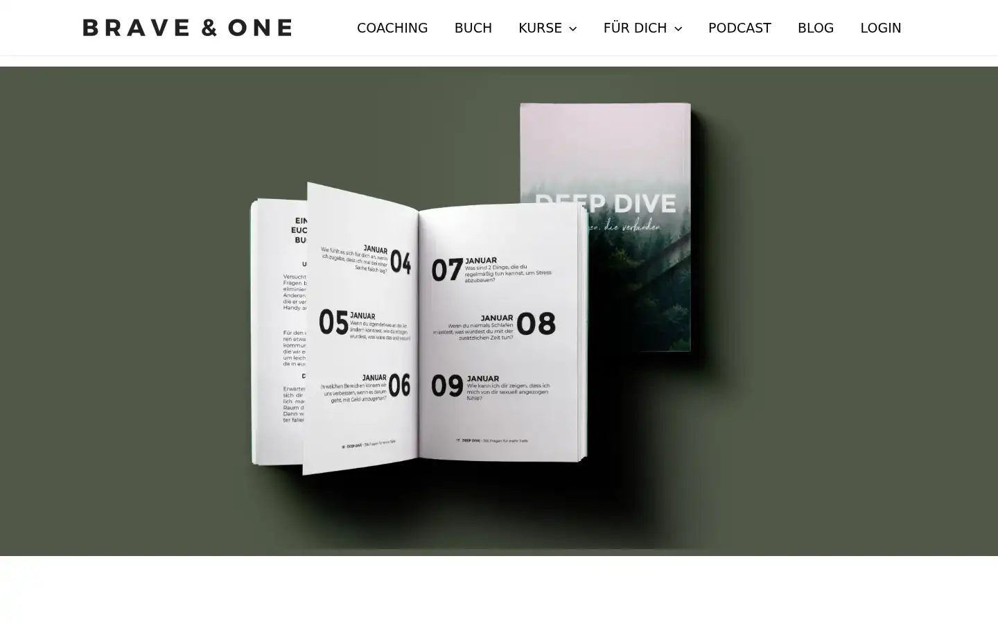 Screenshot of braveandone.de