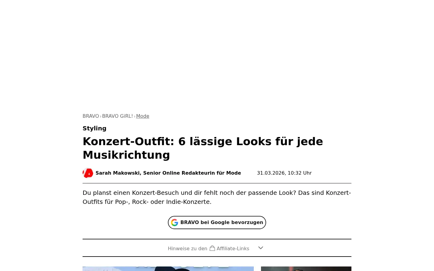 Screenshot of bravo.de