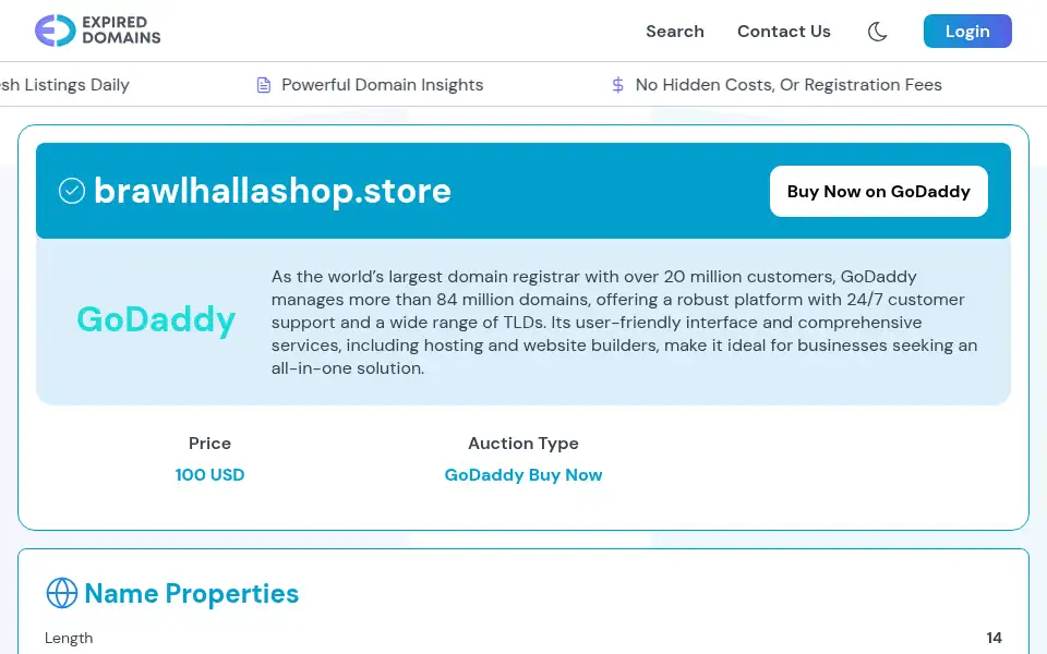 Screenshot of brawlhallashop.store