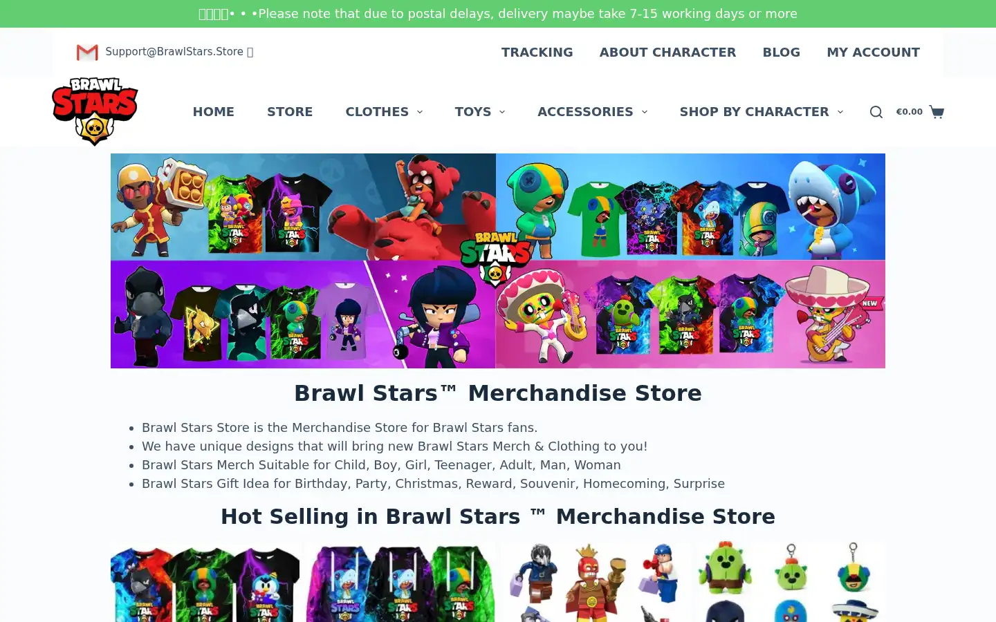 Screenshot of brawlstars.store