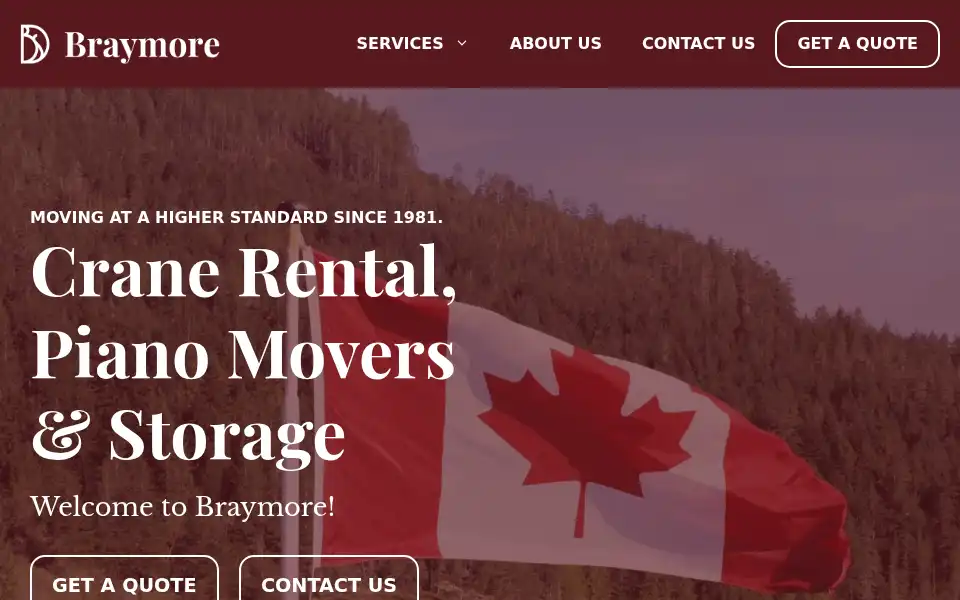 Screenshot of braymore.ca