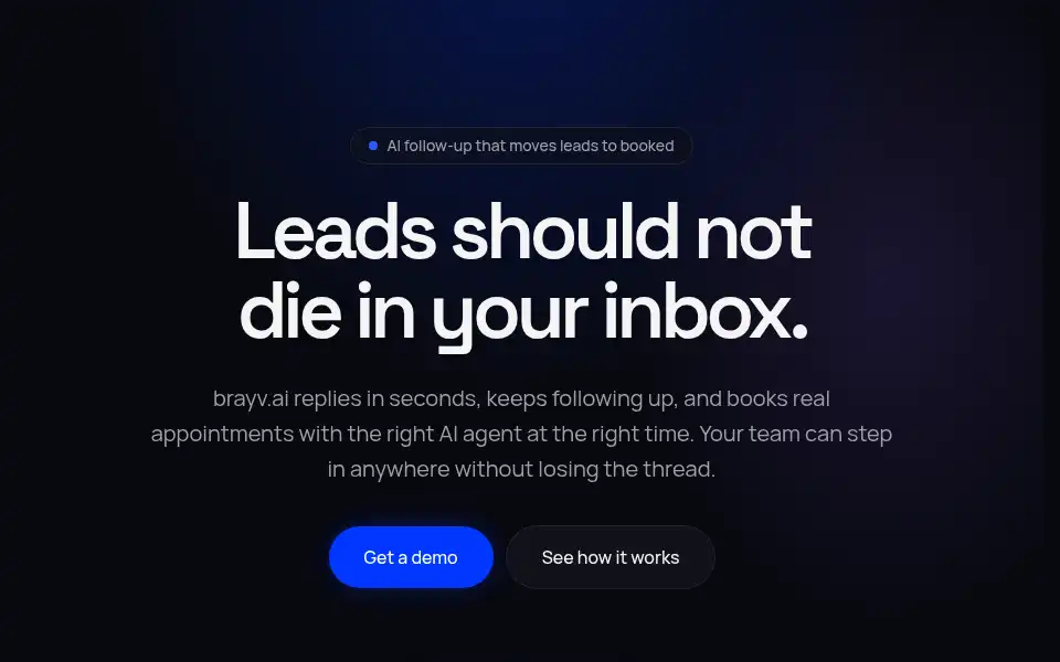 Screenshot of brayv.ai