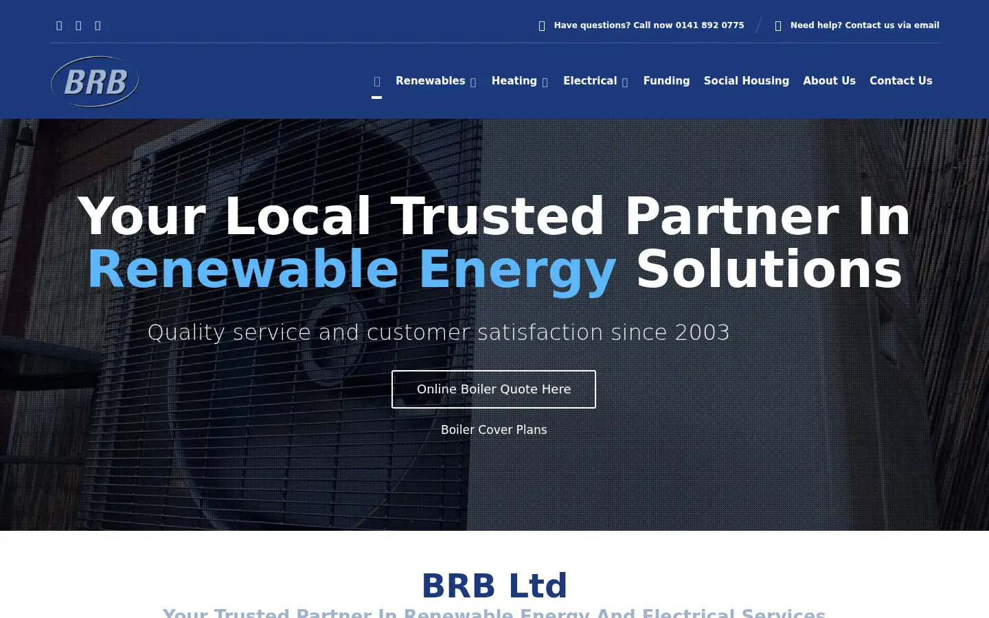 Screenshot of brbltd.com