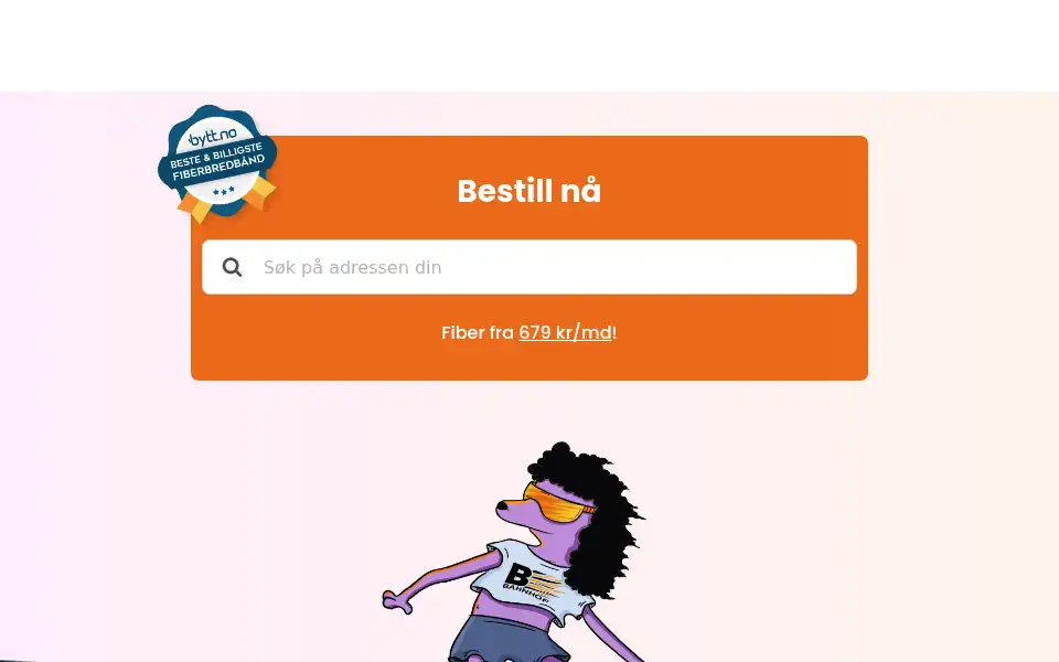 Screenshot of brdy.no