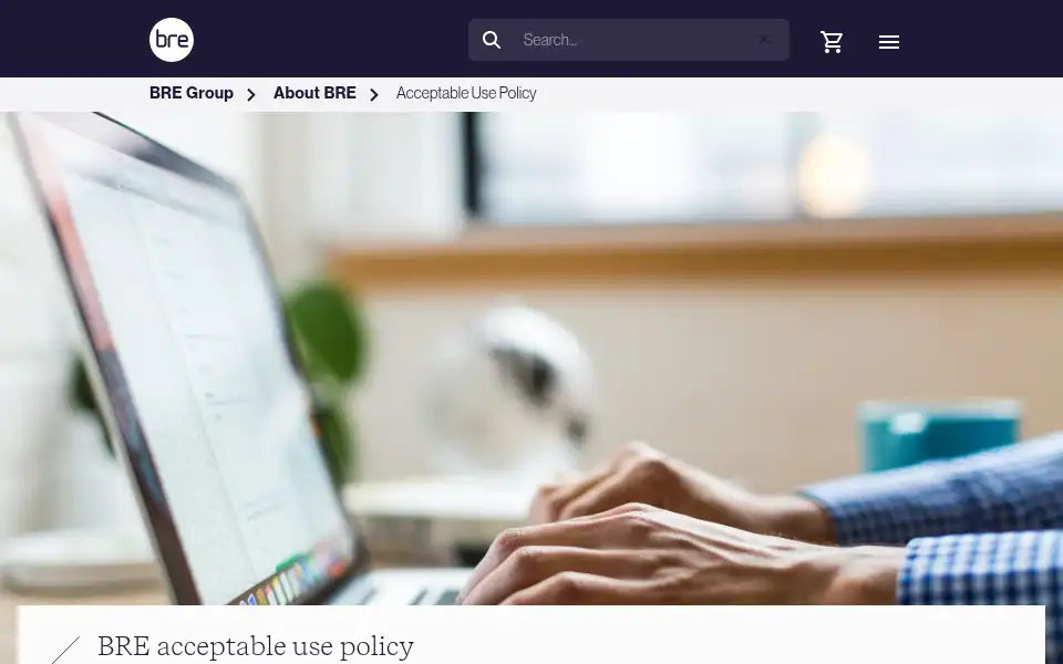 Screenshot of bre.ac