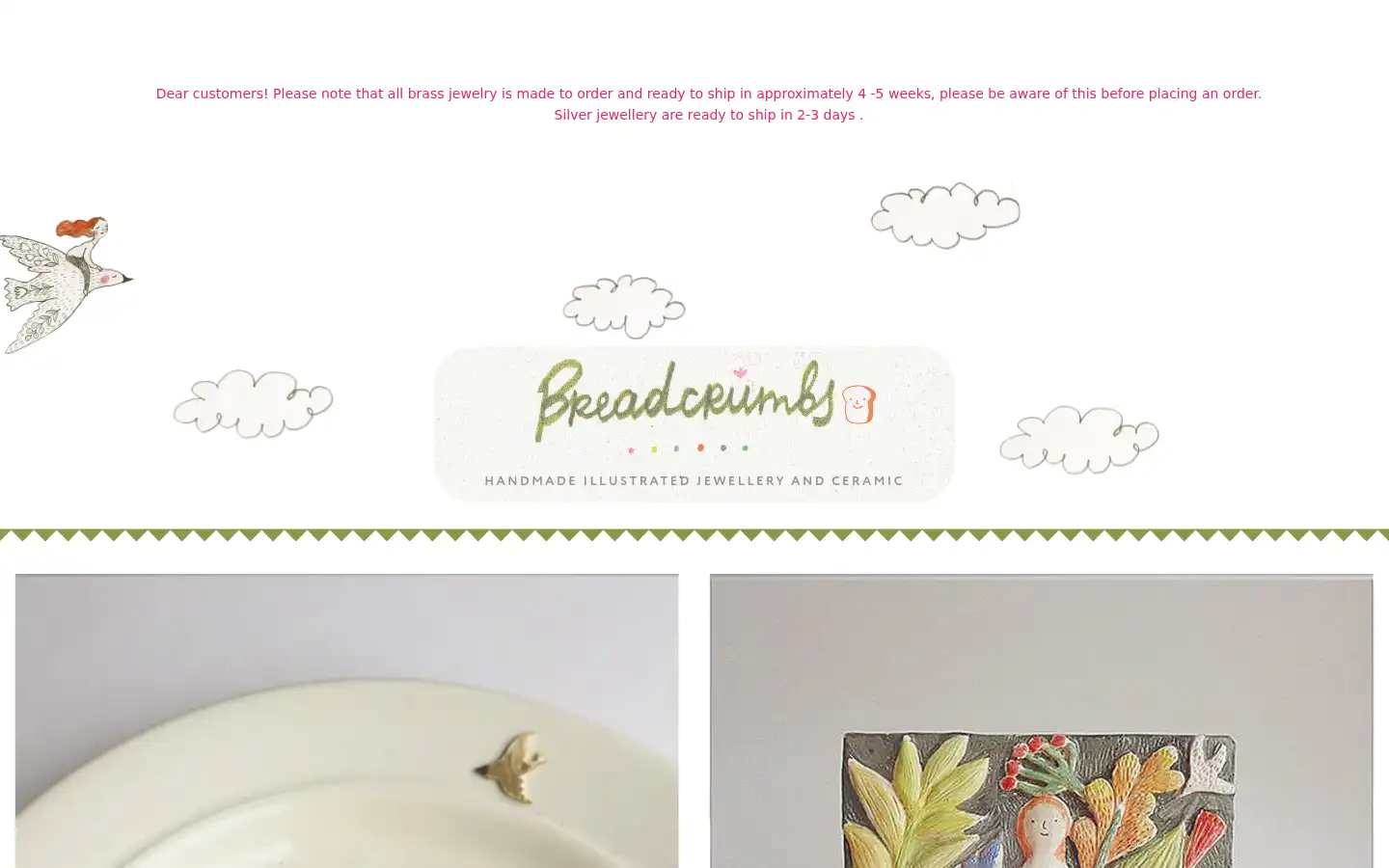 Screenshot of breadcrumbscraft.com