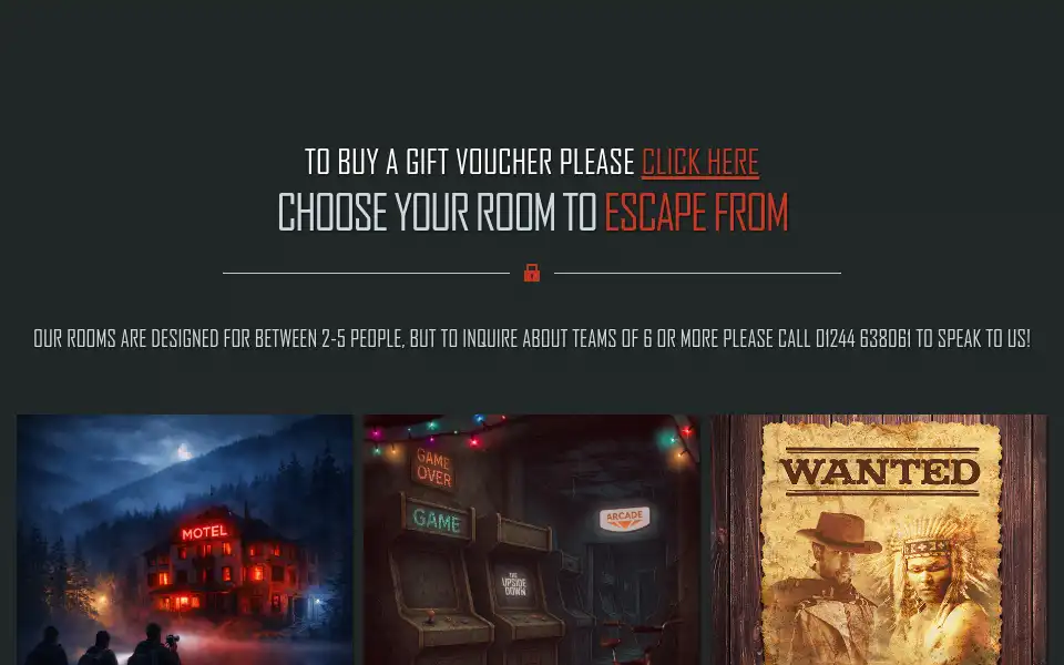 Screenshot of breakoutchester.com